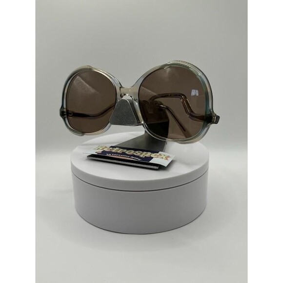 NEW Vintage Oversize Sunglasses | Non RX | Drop Temple Style | 1970s | USA Made - Picture 4 of 8